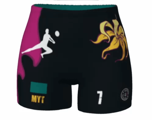 Shorty sélection Jeux des Îles Nyamba — recto